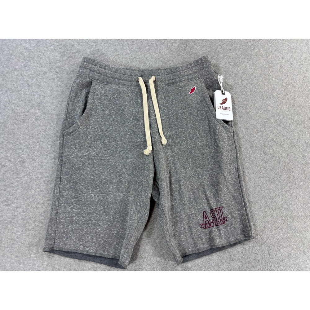 NWT Arizona State‎ Sun Devils LEAGUE Athletic Shorts (Men's Medium) Gray - 9"